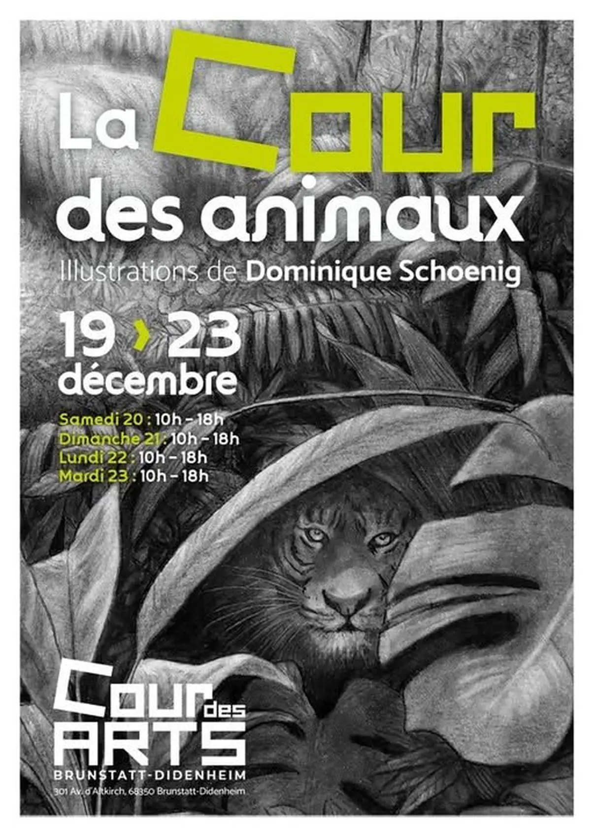 Exposition  La cour des Animaux  Dominique Schoenig 