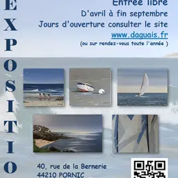 Exposition de peintures à l'atelier Expression Océane