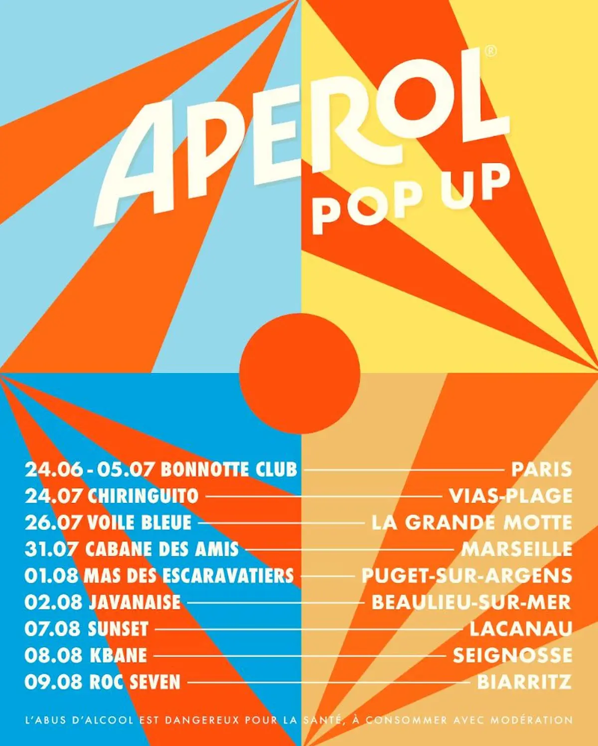 Aperol Pop-Up : un rendez-vous estival au Bonnotte Club du 24 juin au 5 juillet