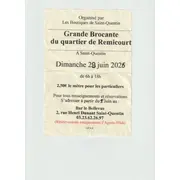 Grande brocante du quartier de Remicourt