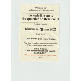 Grande brocante du quartier de Remicourt
