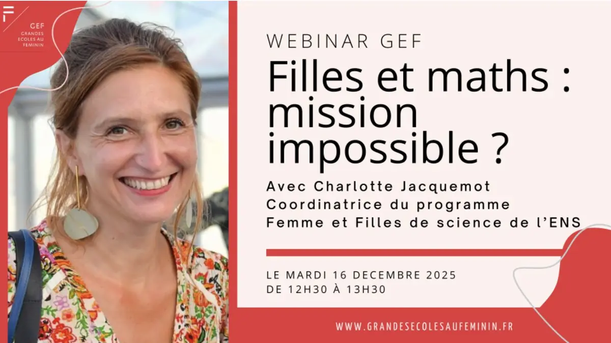 Webinar Gef - Filles et maths, mission impossible ?