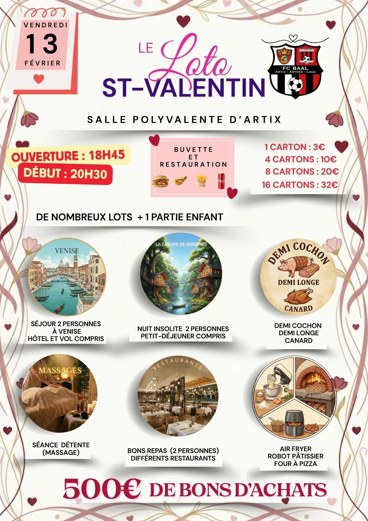 Loto de la Saint-Valentin – FC BAAL