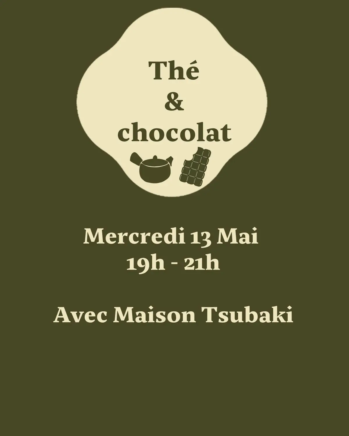 Accord dégustation thé & chocolat avec Maison Tsubaki