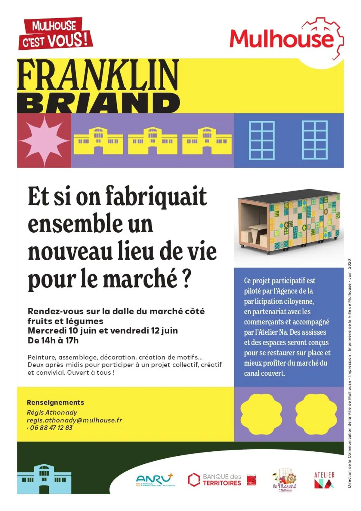 Et si on réalisait ensemble un nouveau lieu de vie pour le marché ?
