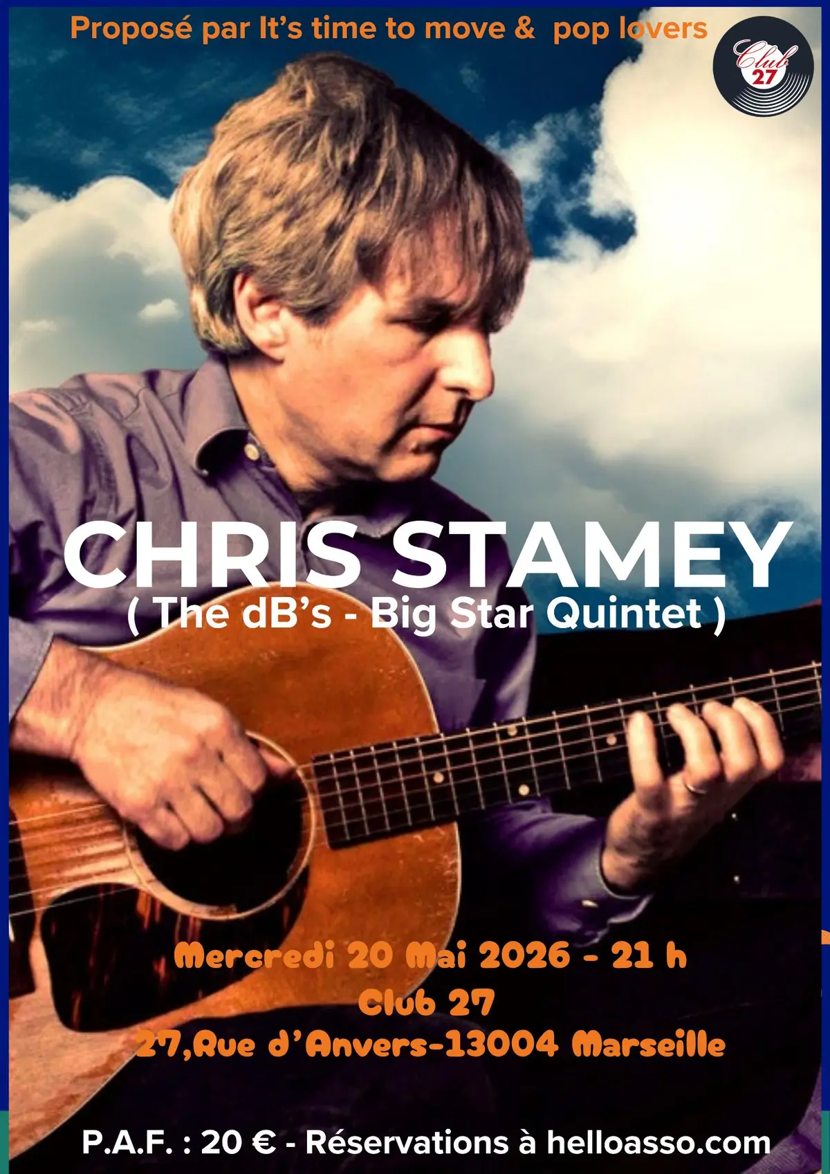 CONCERT CHRIS STAMEY ( The  dB's - Big Star Quintet )