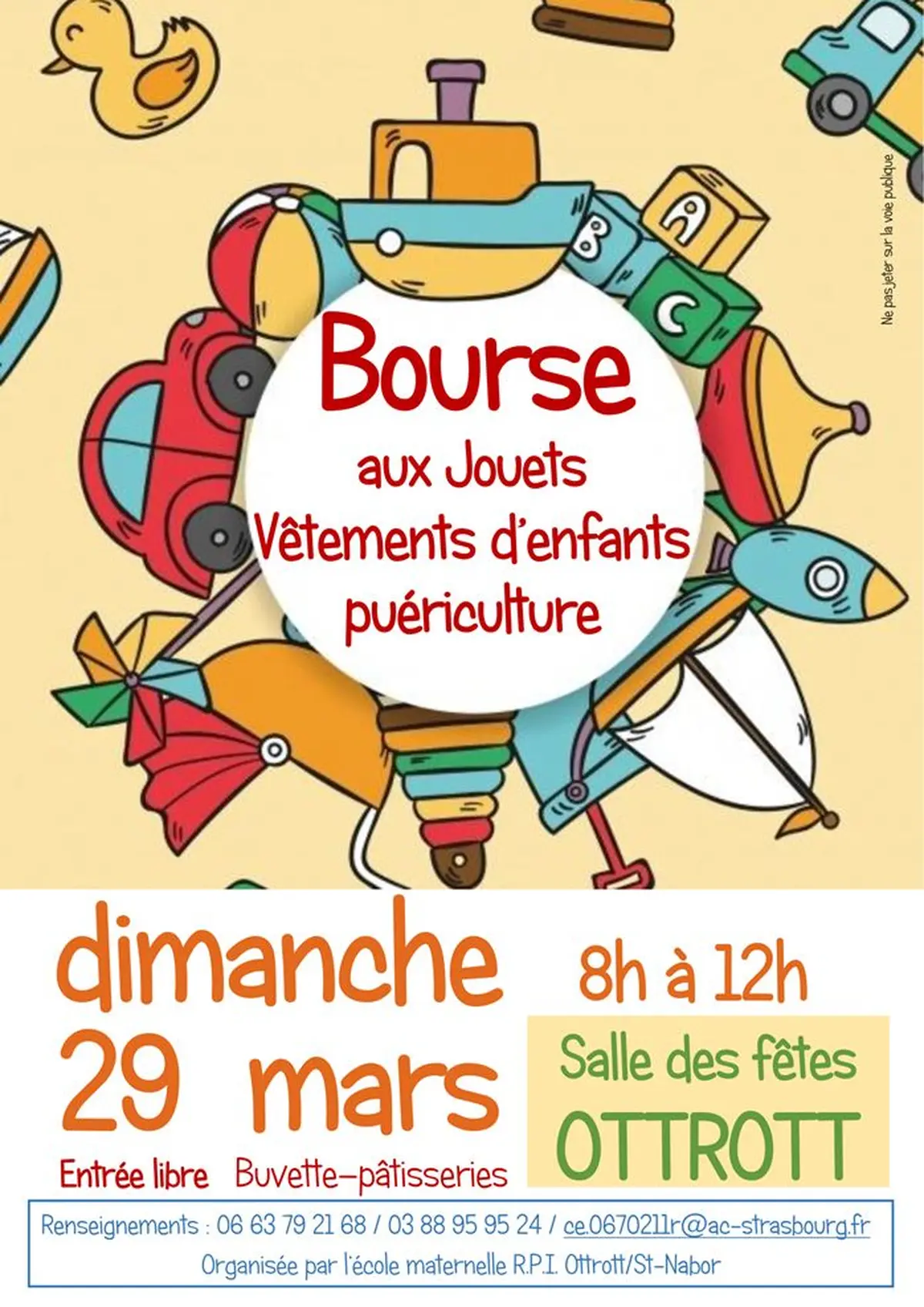 Bourse aux jouets, vêtements d'enfants et puériculture