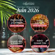 Soirées dégustation vin et cocktails en juin 2026