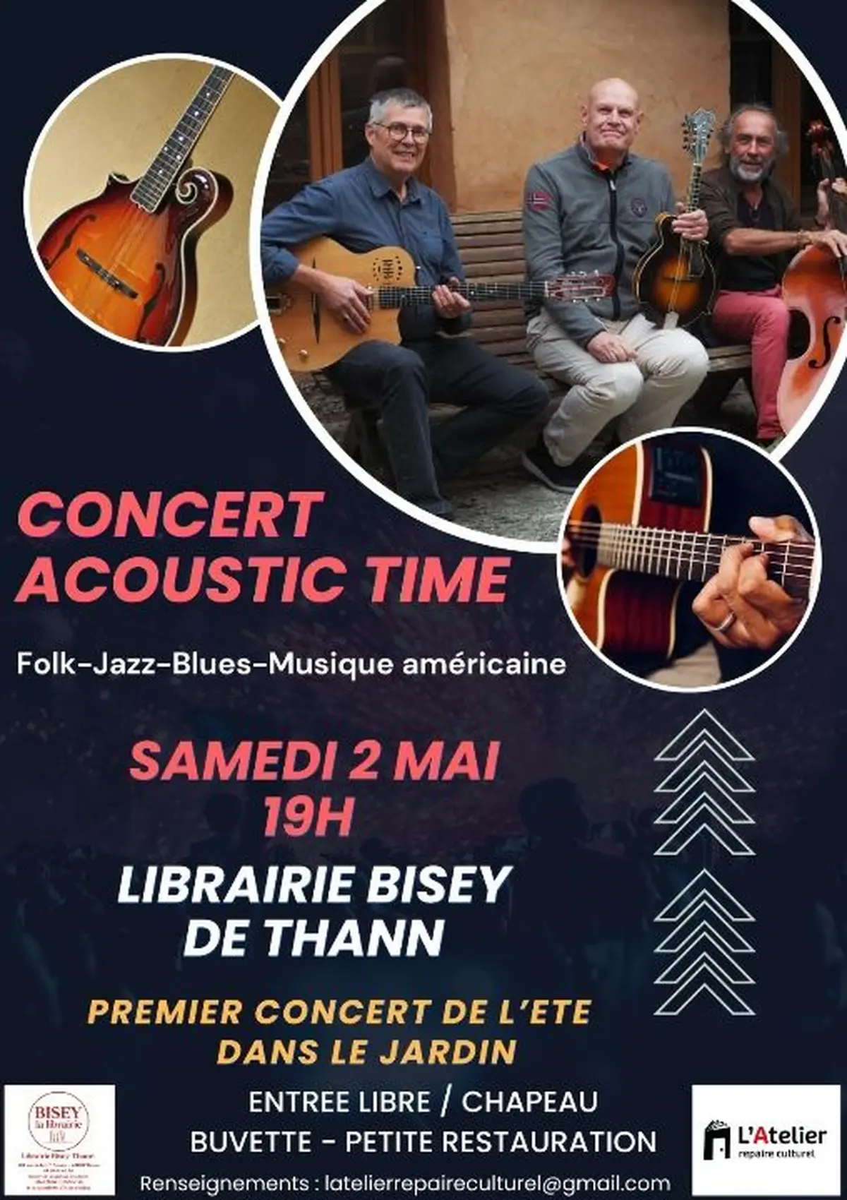 Festival A l'ombre des feuilles - Concert d'ouverture Acoustic time 