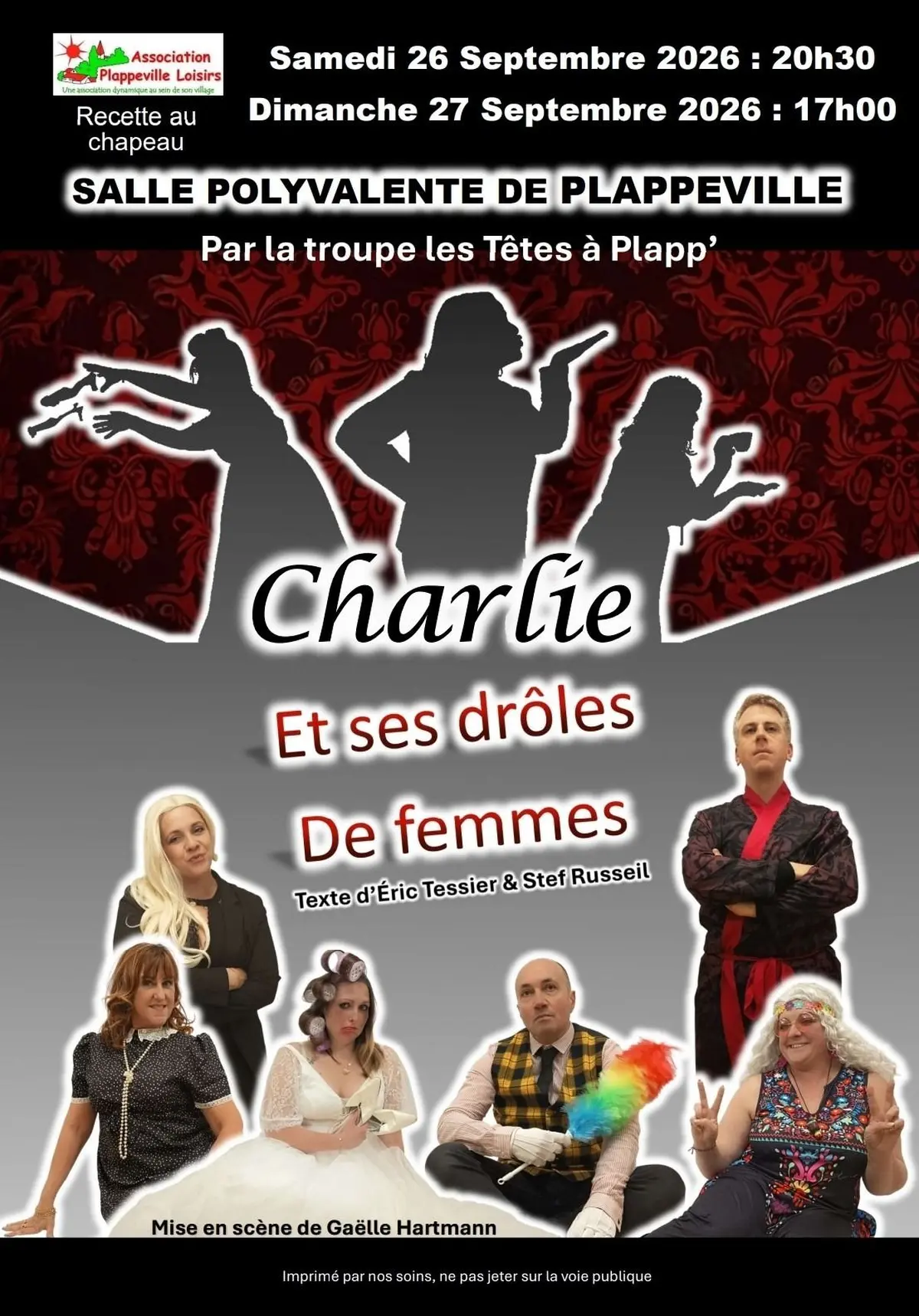 Théâtre - Charlie et ses drôles de femmes - Les Têtes à Plapp' 
