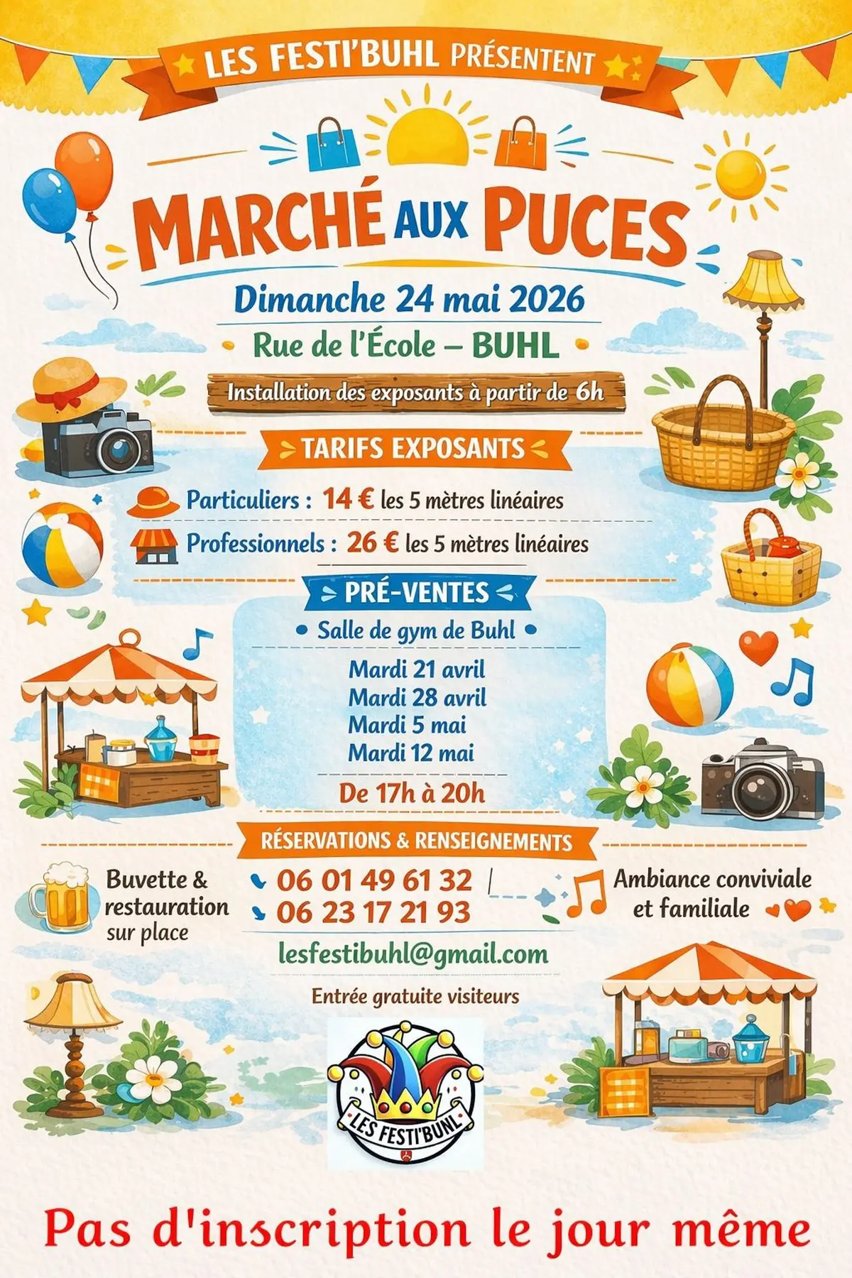 Marché aux puces de Buhl 24 mai 2026
