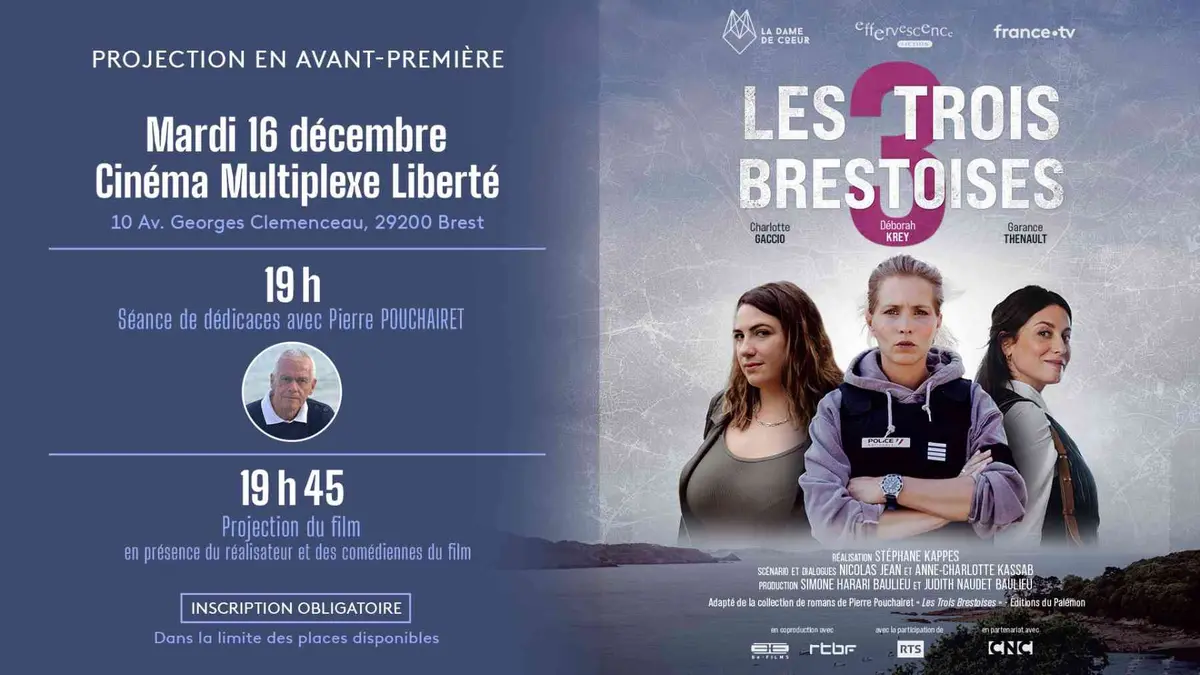 Les Trois Brestoises : Dédicace de l'auteur suivie d'une projection évènement