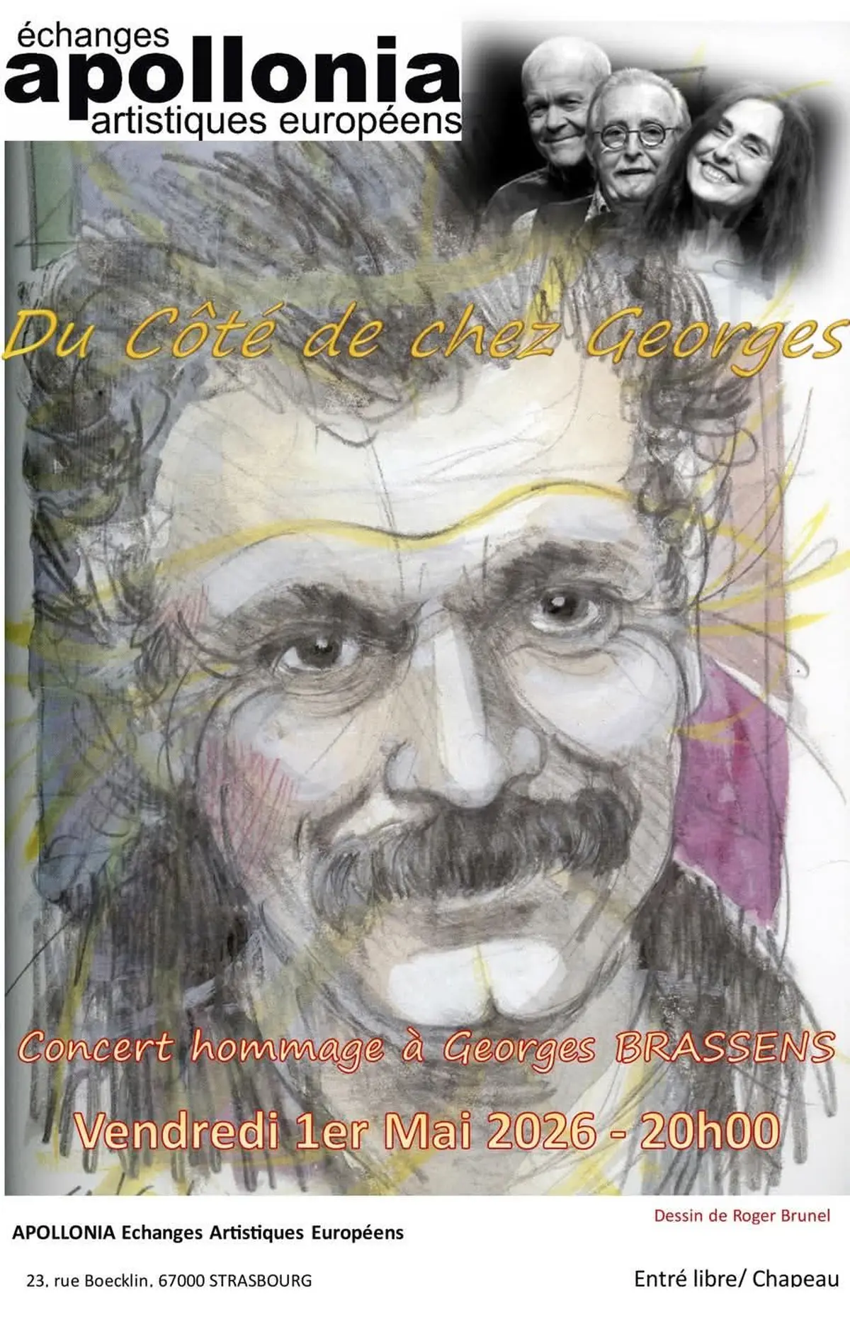 Concert hommage à Georges Brassens par Du Côté de Chez Georges