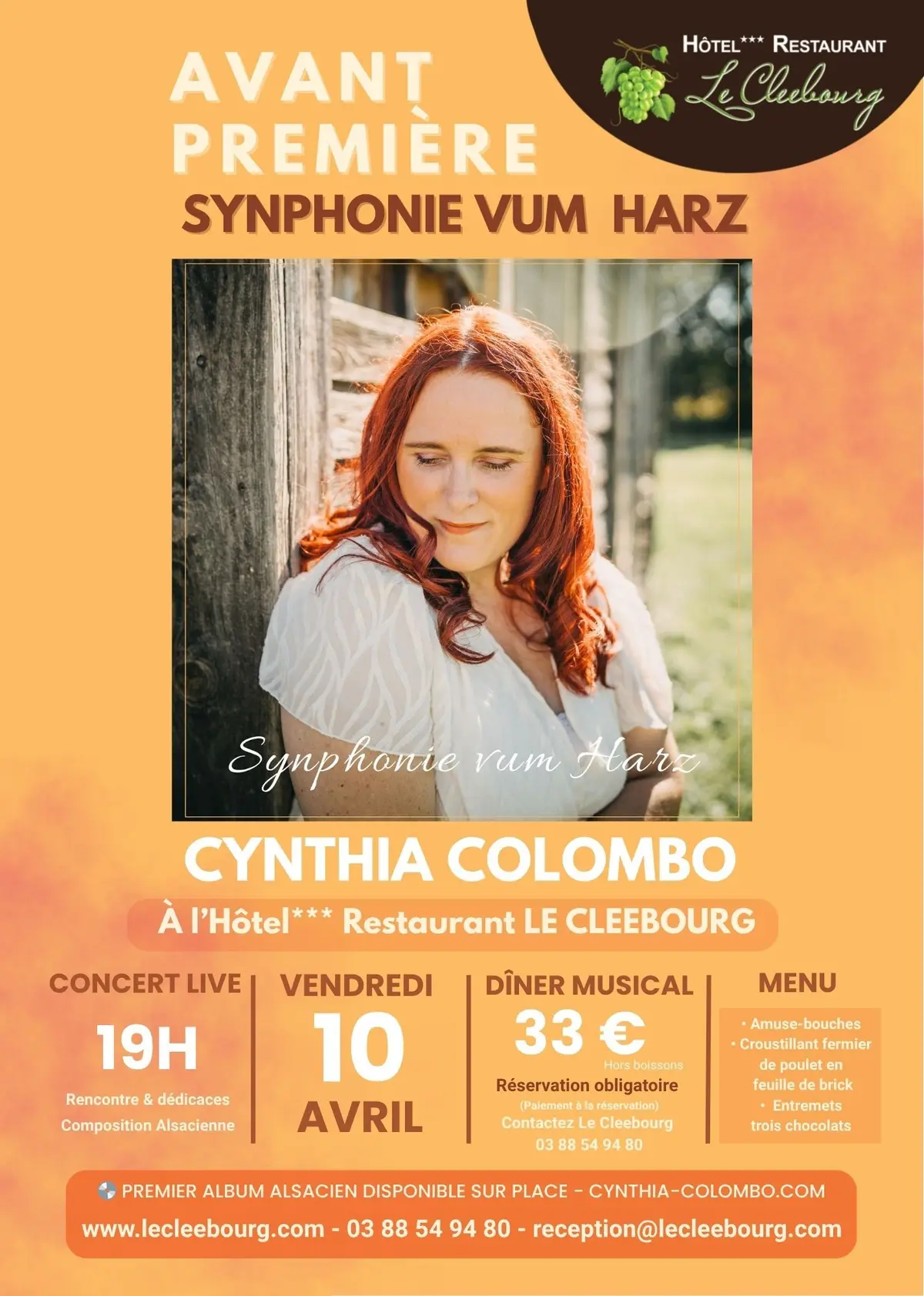 Avant-première lancement Album alsacien Synphonie vum Harz