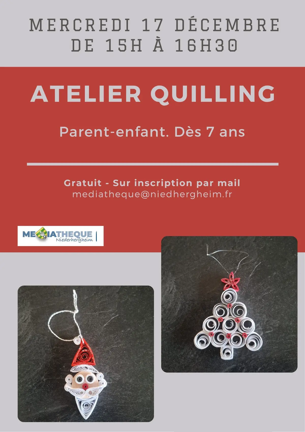 Atelier parent-enfant Le Quilling