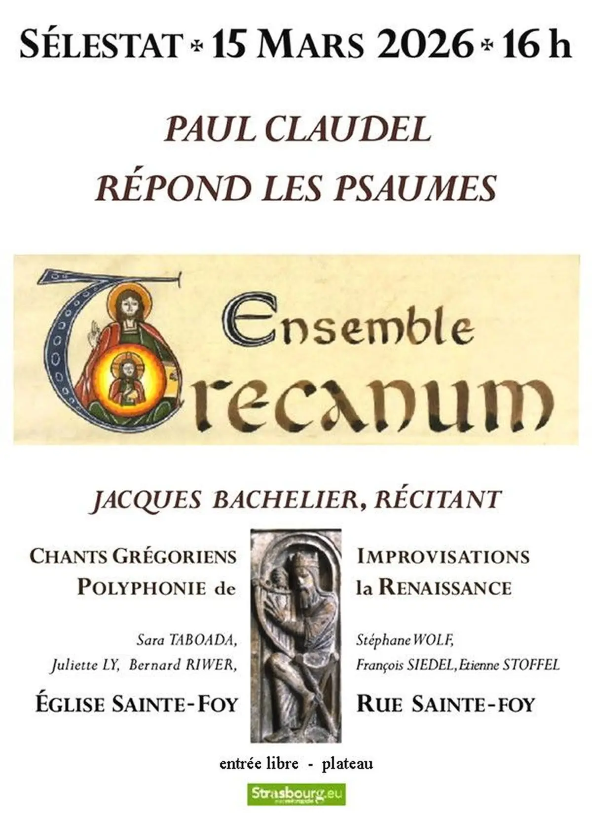 les Psaumes en musique et en dialogue avec Paul Claudel