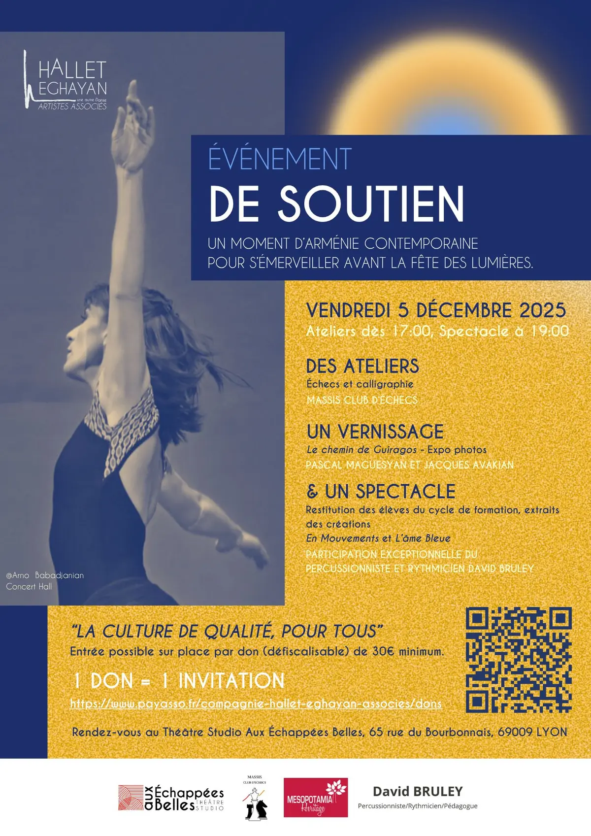 Événement de soutien à la Compagnie Hallet Eghayan aux couleurs de l’Arménie