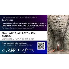 Conférence : Détecter des neutrinos dans une mine d’or avec de l’argon liquide