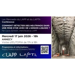 Conférence : Détecter des neutrinos dans une mine d’or avec de l’argon liquide