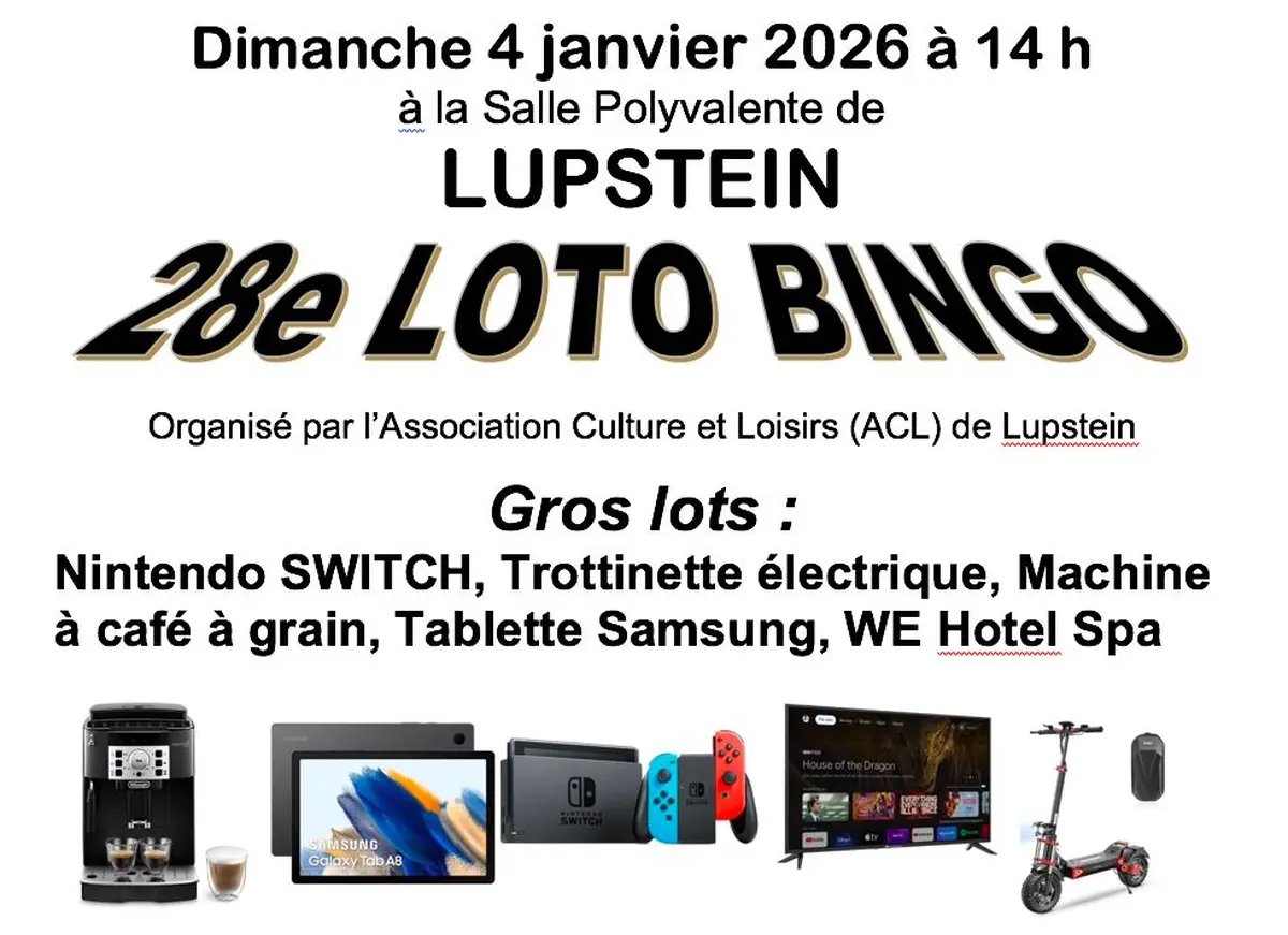 28e LOTO BINGO ACL Lupstein