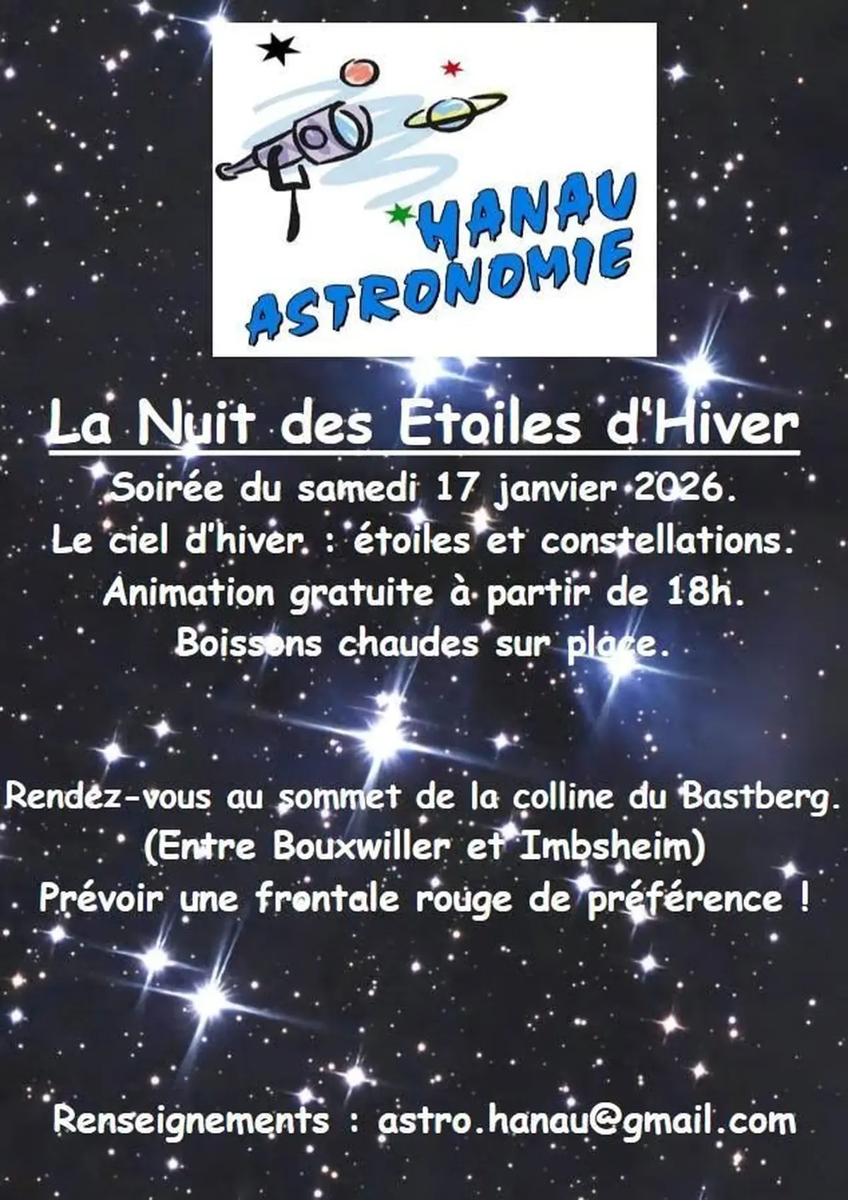 Nuit des étoiles d'hiver