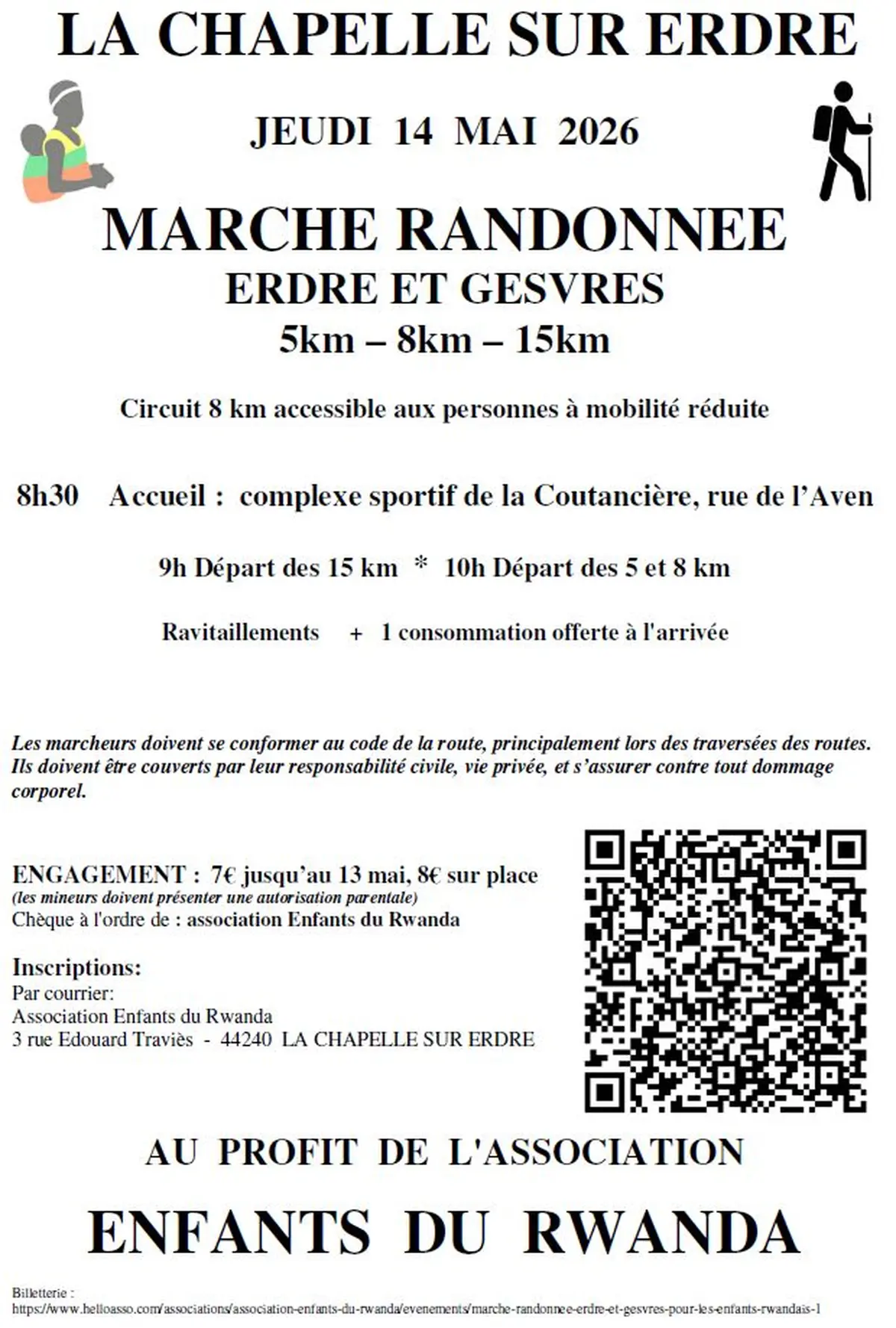 Marche randonnée Erdre et Gesvres pour les enfants rwandais