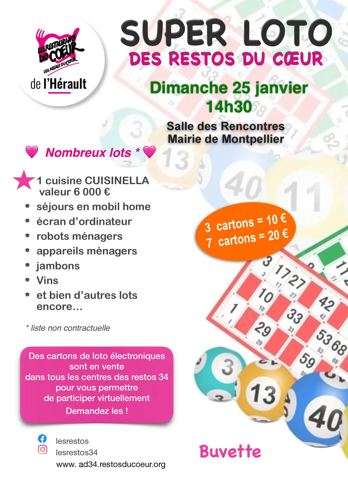 Super LOTO des Restos du Coeur 34