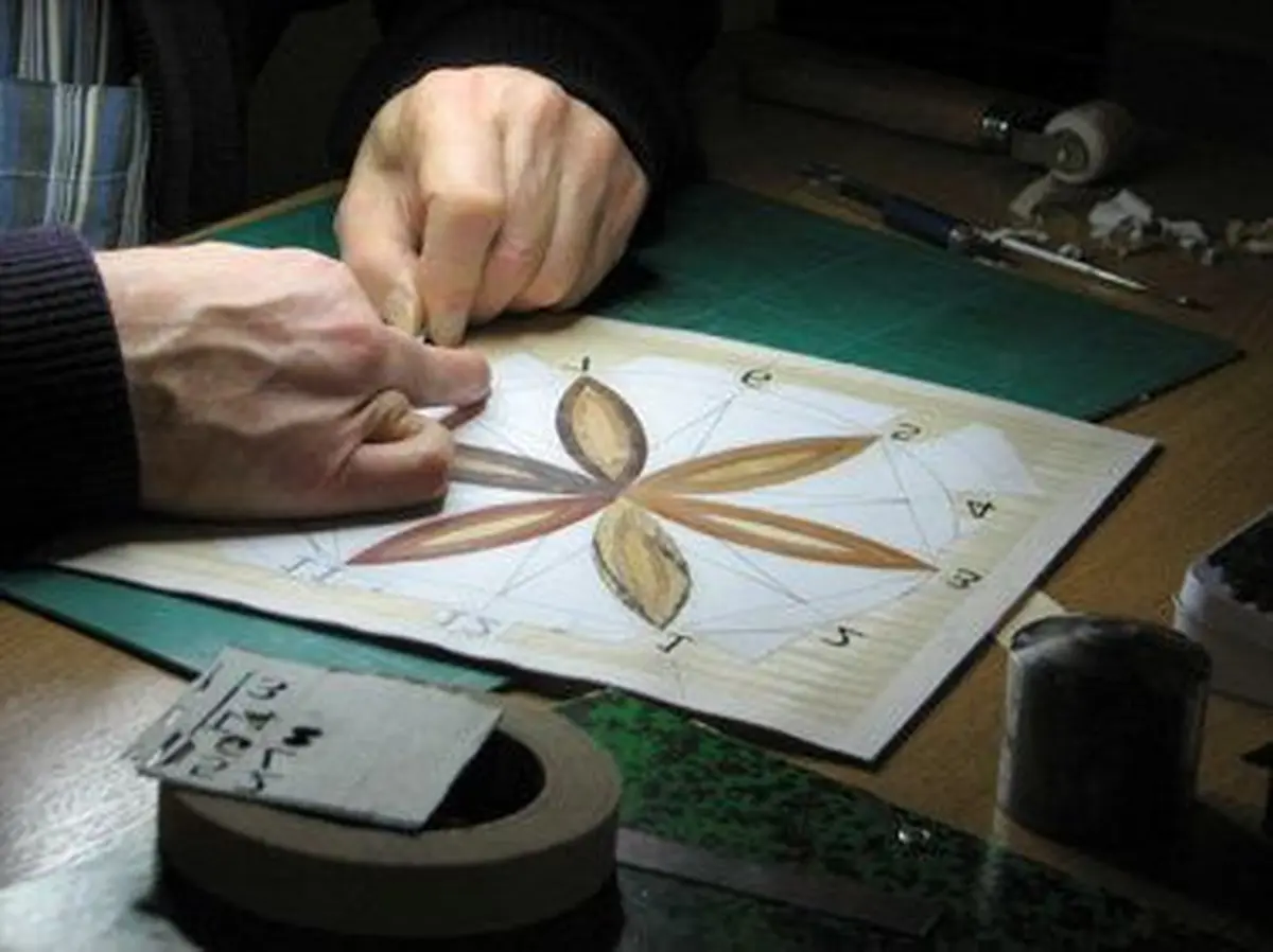 Stage de marqueterie.