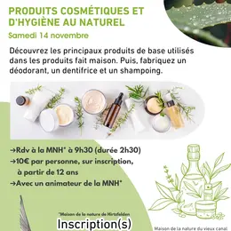 Produits cosmétiques et d'hygiène au naturel
