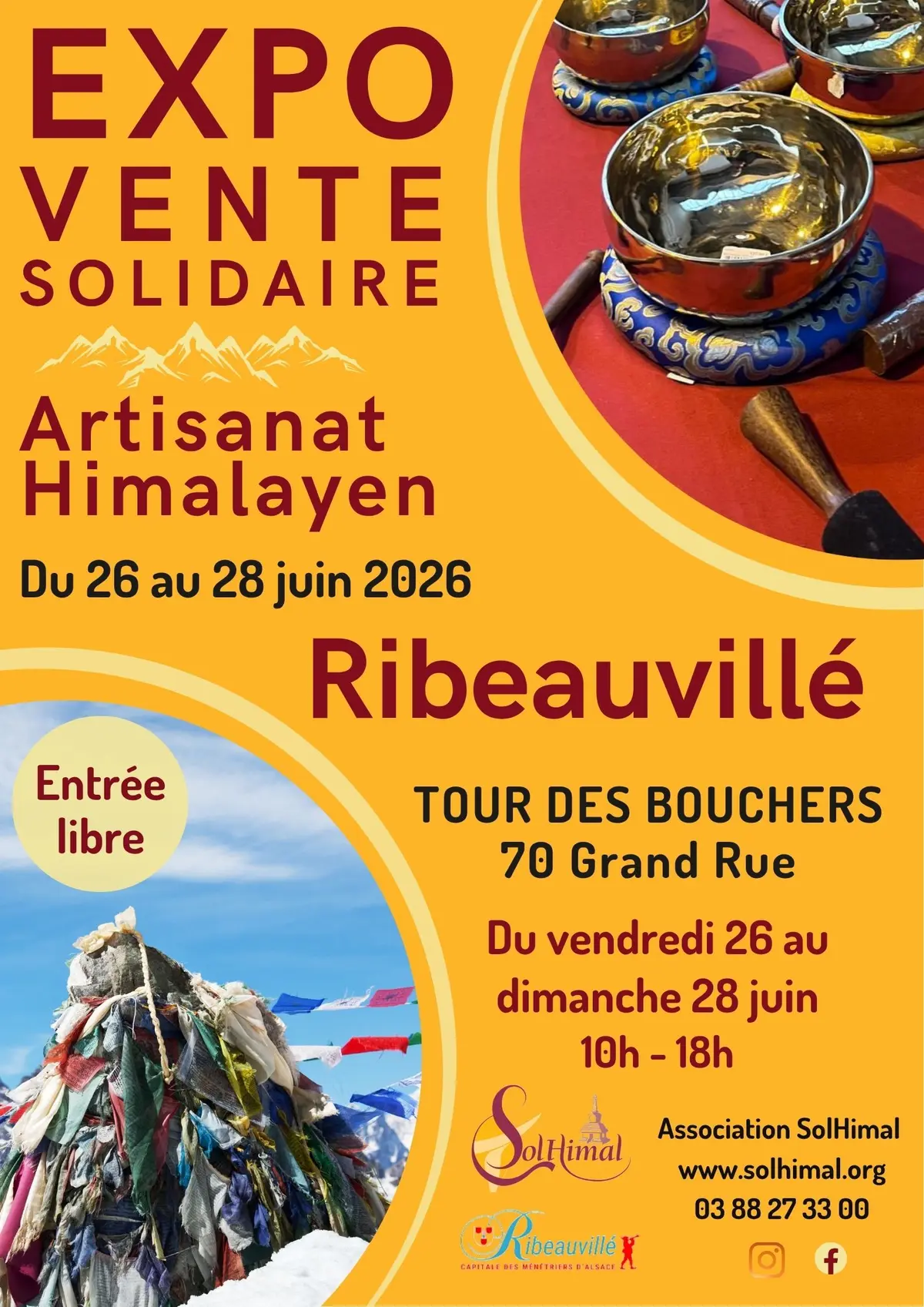 Exposition-vente solidaire d'artisanat himalayen