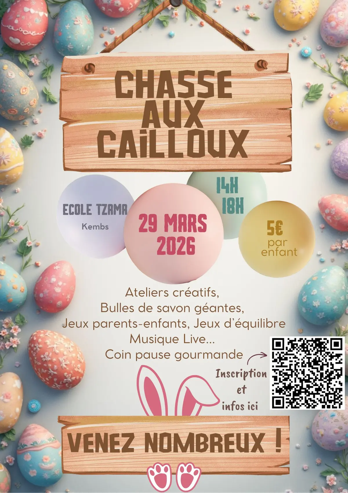 Chasse aux cailloux - Ecole Tzama