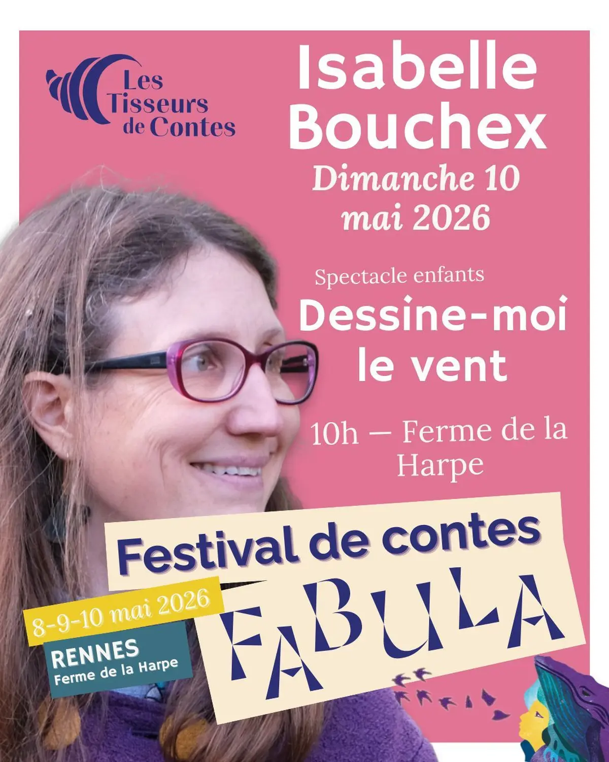 Spectacle enfant Dessine-moi le vent – Isabelle Bouchex | Festival Fabula