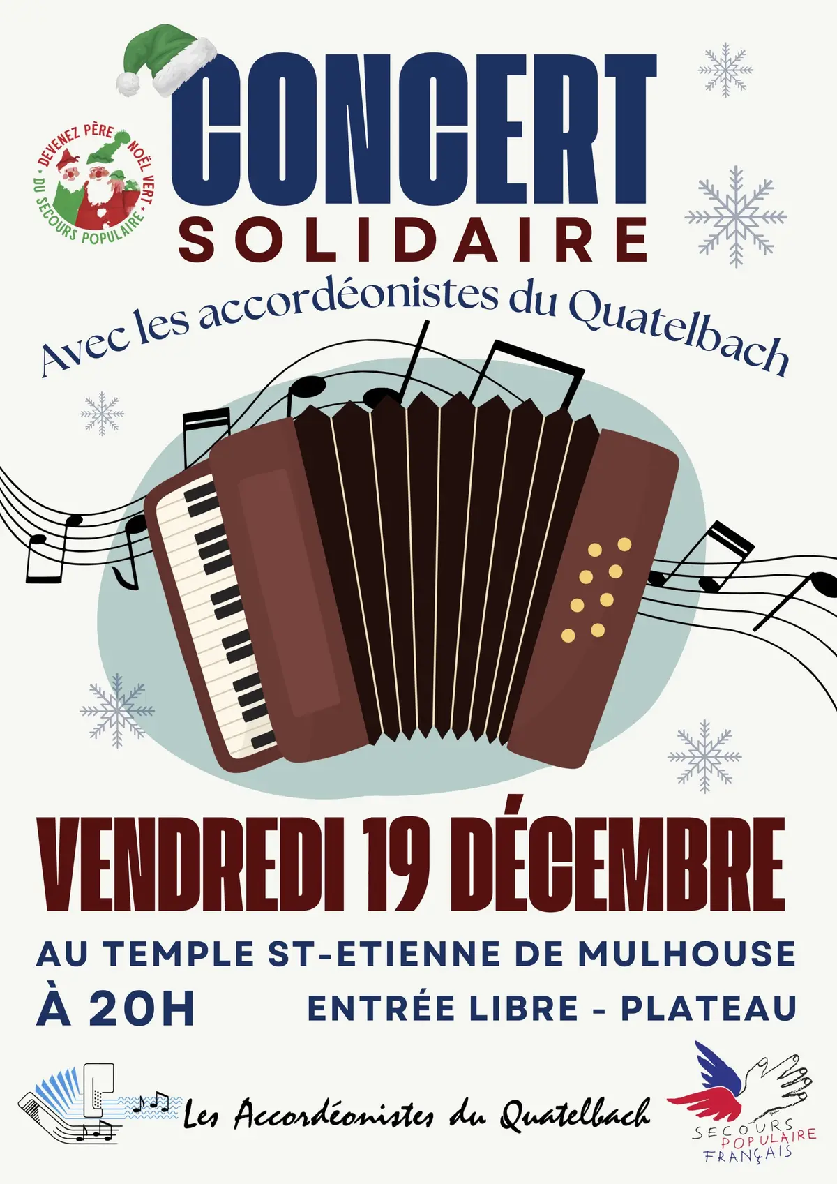 Concert solidaire - Avec les Accordéonistes du Quatelbach