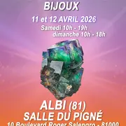 Salon minéraux, fossiles, bijoux de créateur.