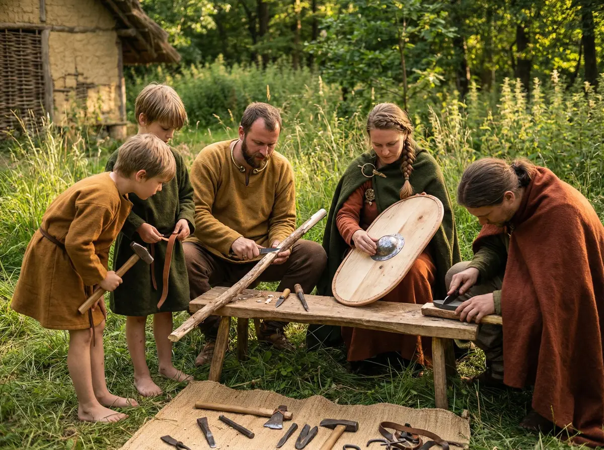Atelier enfants : Lances et boucliers Gaulois