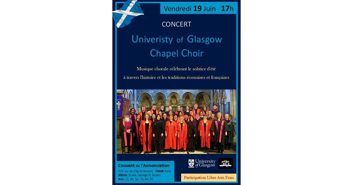 Chœur Ecossais de Glasgow & Grand Orgue