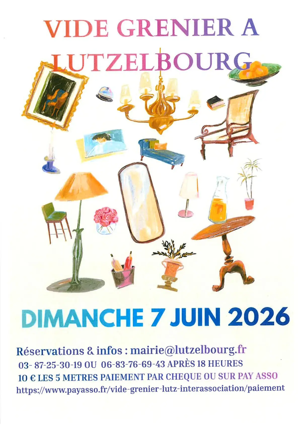 Vide grenier à Lutzelbourg