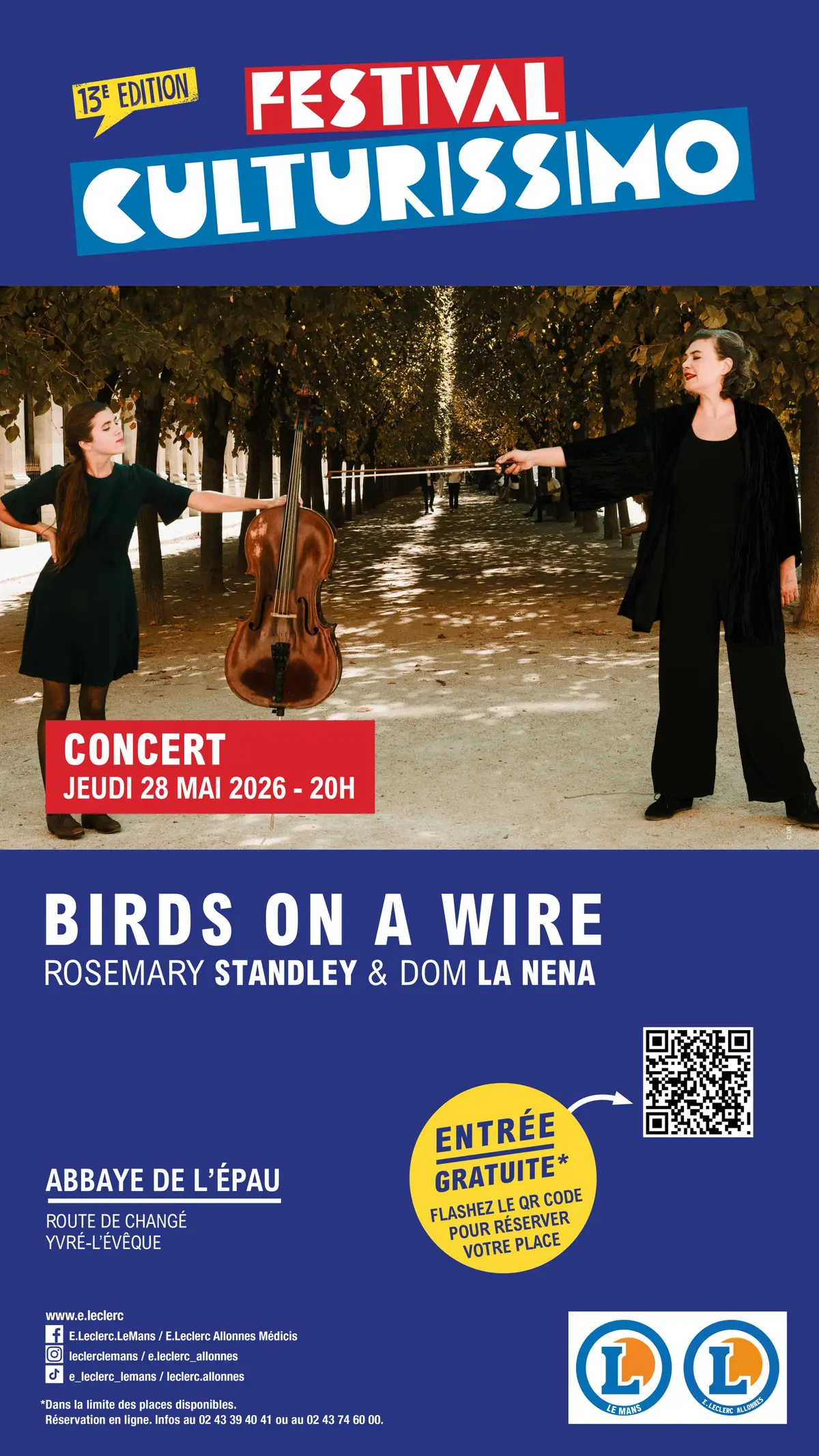 Festival Culturissimo - Concert de Birds on a Wire