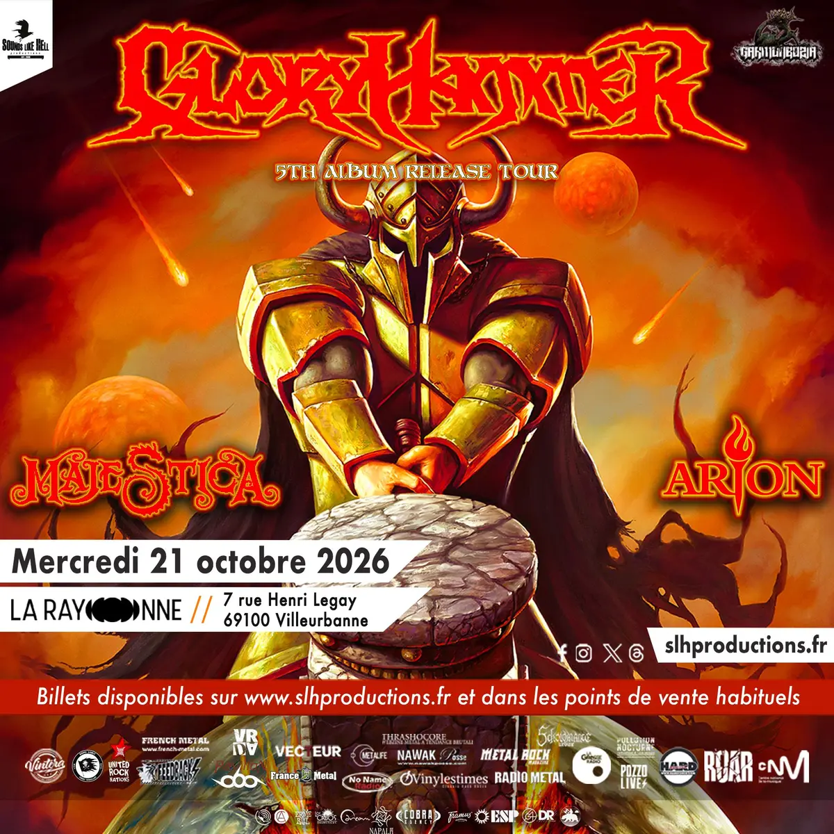 Gloryhammer + Majestica + Arion
