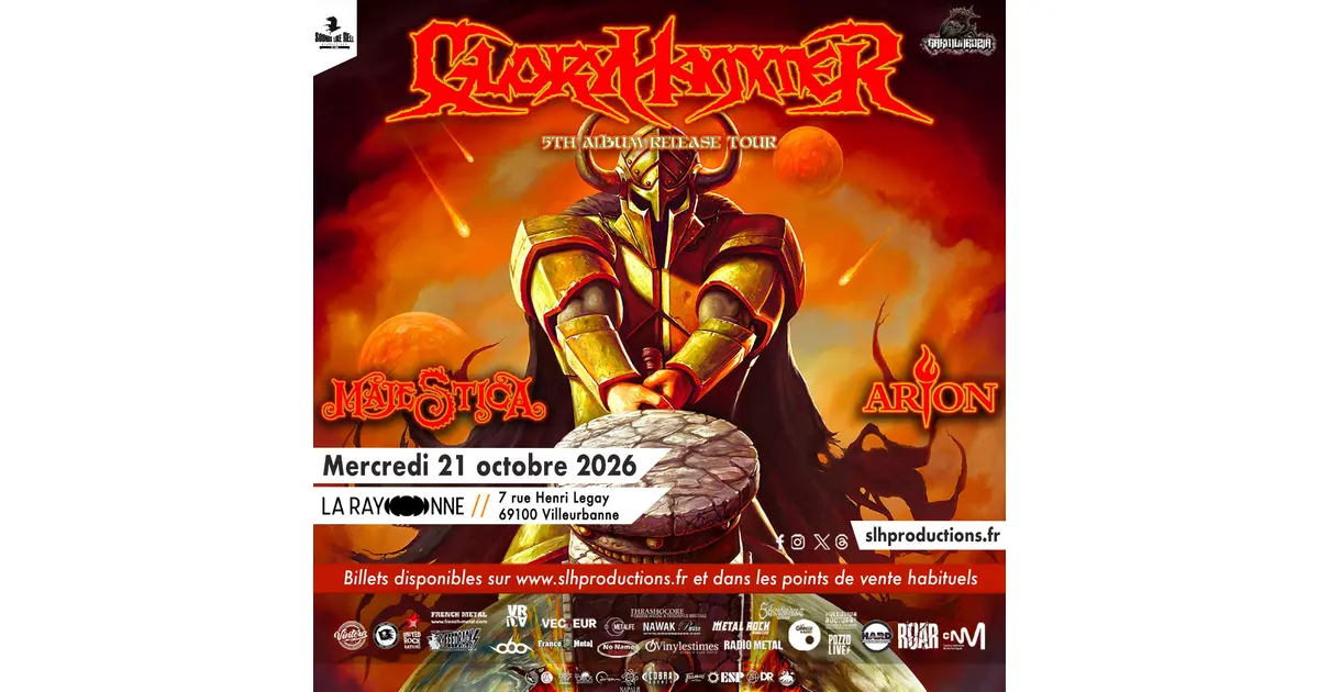Gloryhammer + Majestica + Arion