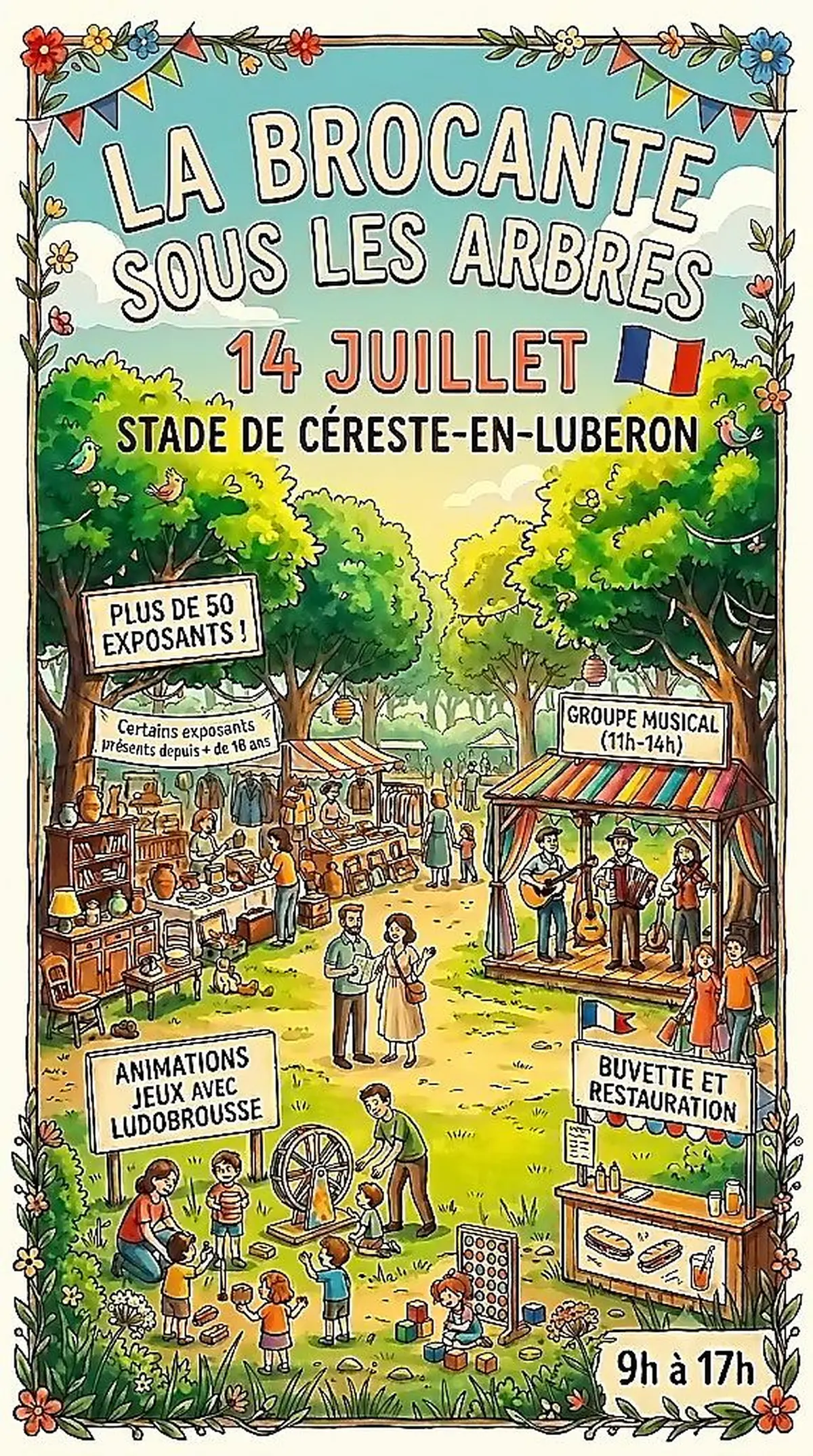 la Brocante sous les arbres