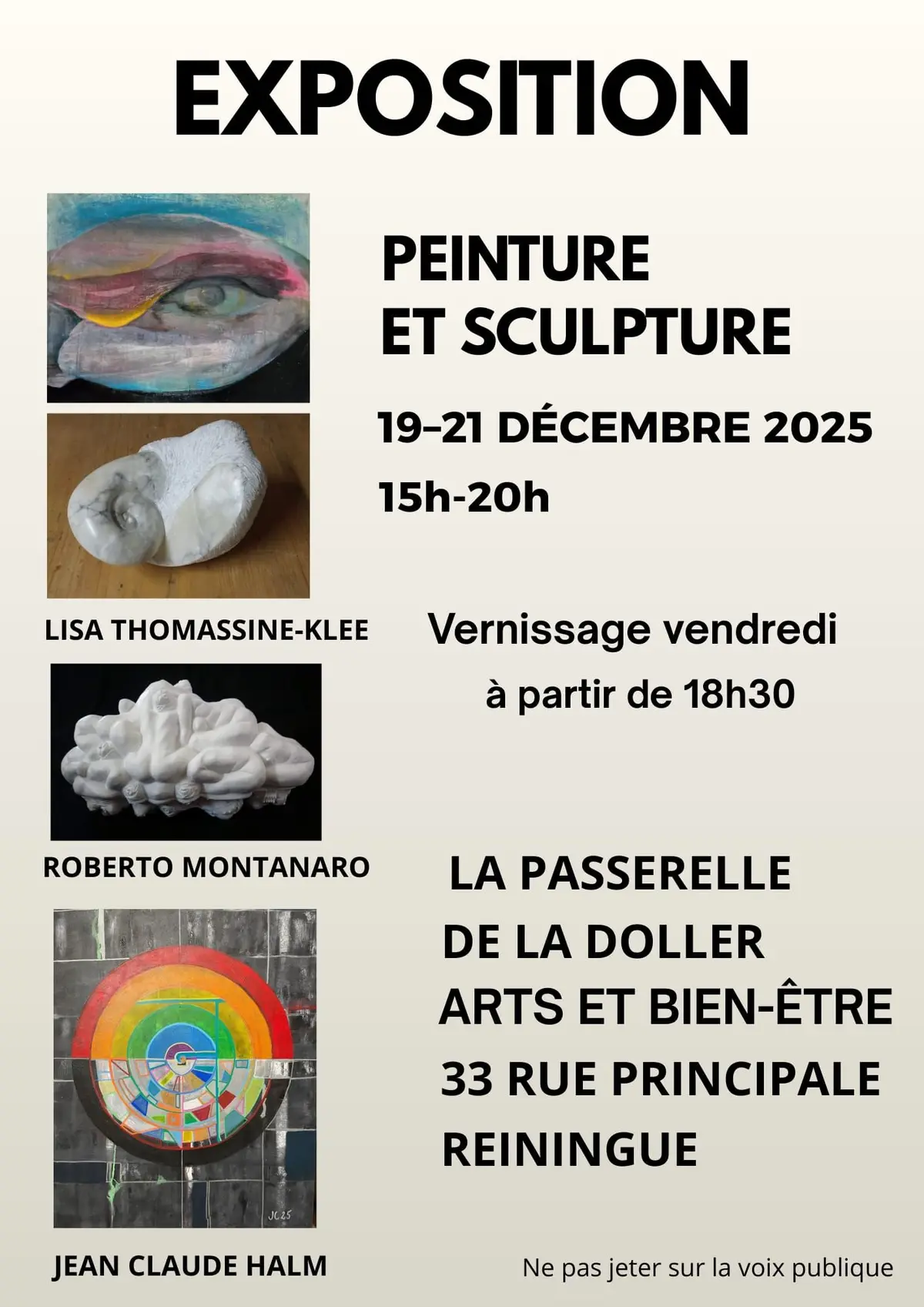 Exposition pentures et sculpture