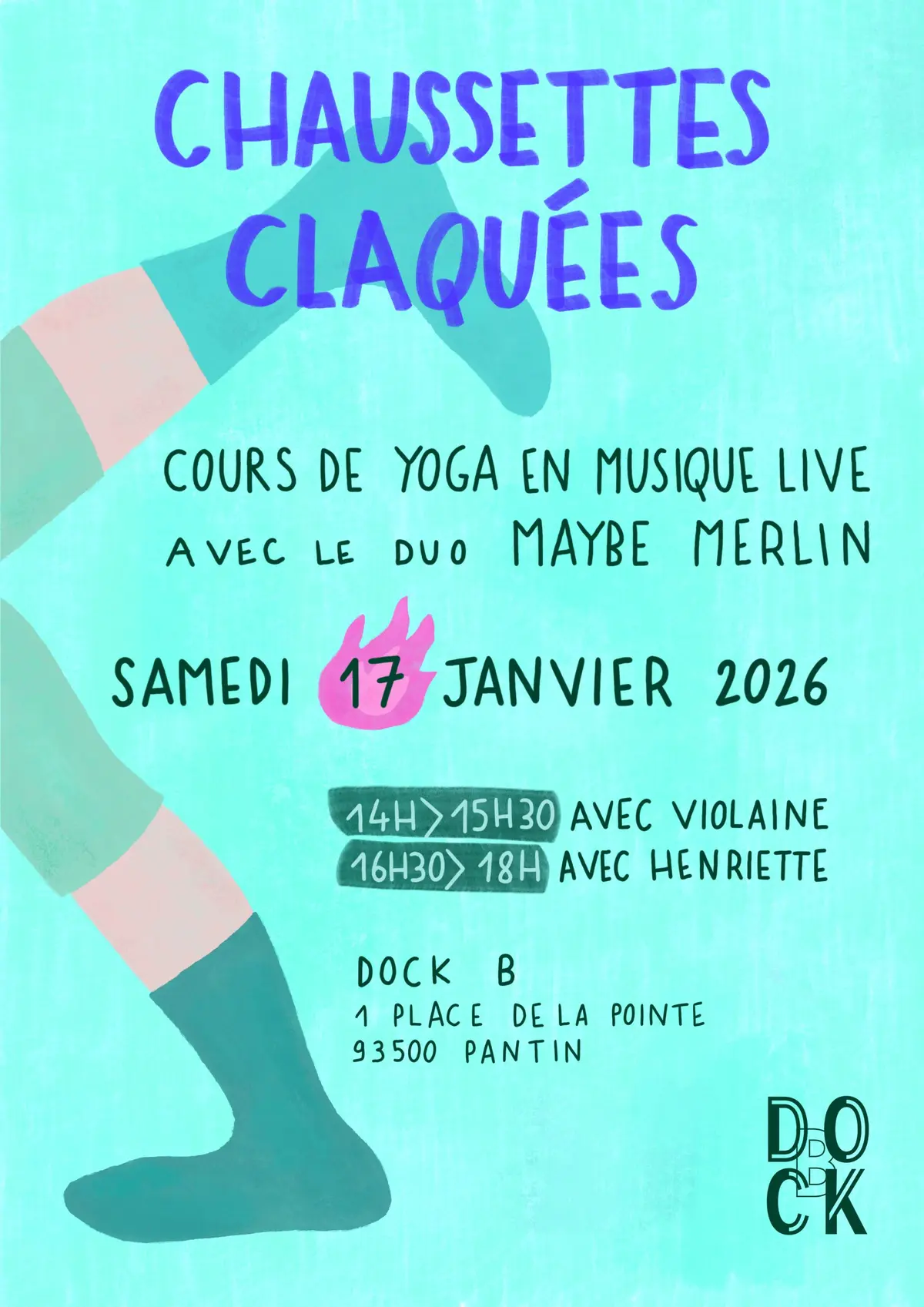 Cours de yoga sur la musique live de Maybe Merlin