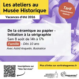 Atelier « De la céramique au papier - Initiation à la sérigraphie »
