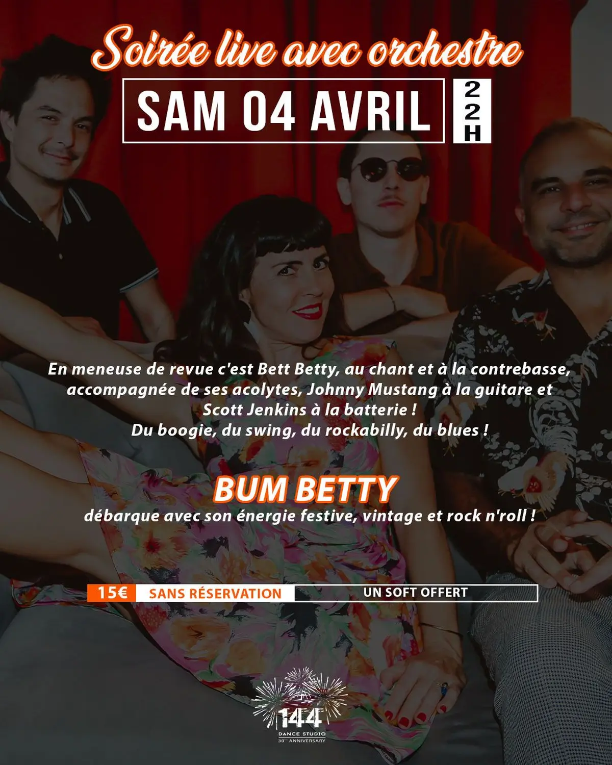 Soirée dansante avec l'orchestre BUM BETTY