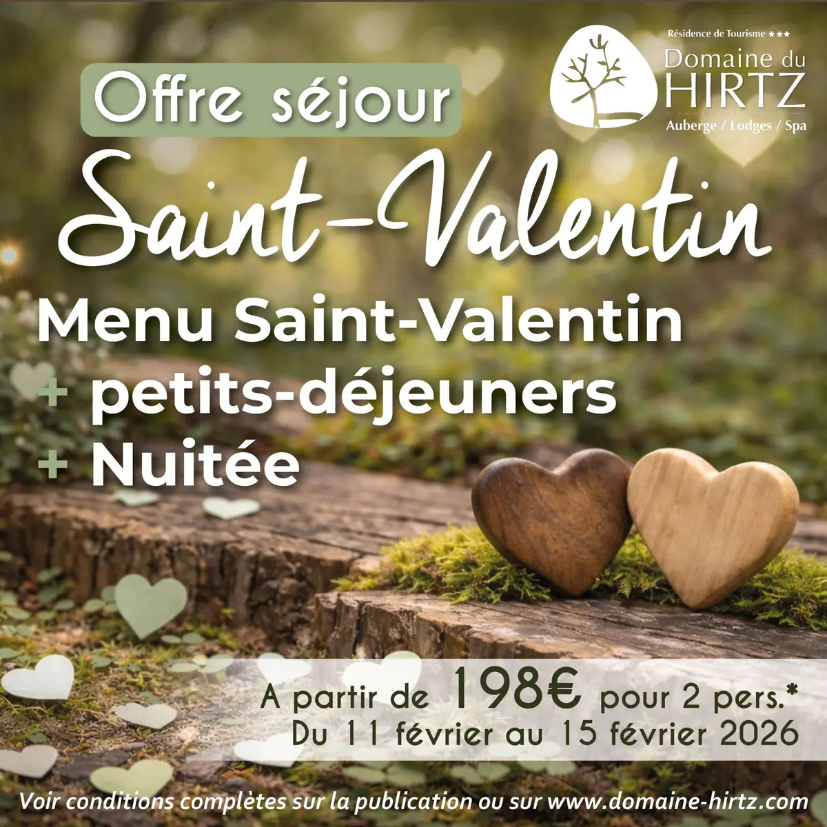 Votre Saint Valentin au coeur de la nature