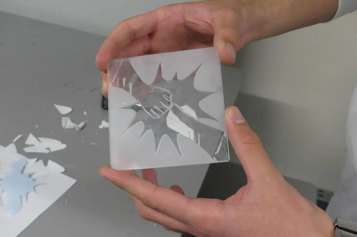 Le printemps des petits verriers - Atelier sablage 