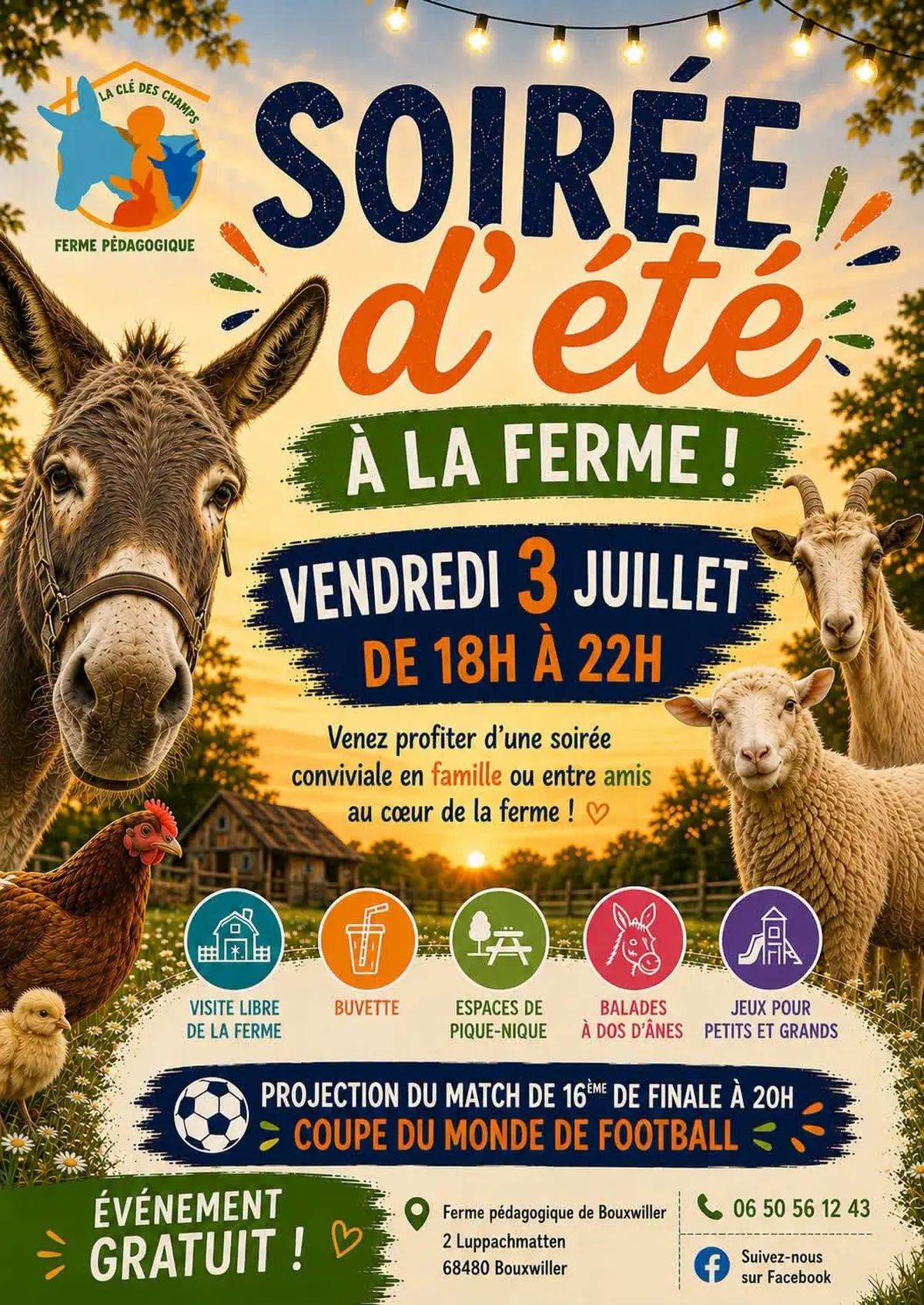 Soirée d’été à la ferme