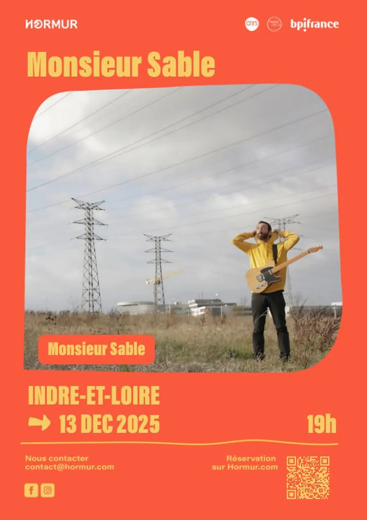 Concert pop folk chez l’habitant avec Monsieur Sable à La Riche