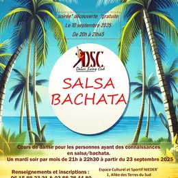 Cours de SALSA et BACHATA   niveau DEBUTANT  + 